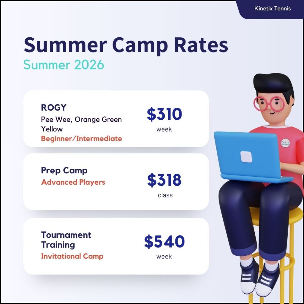 Summer Tennis Camp Rates